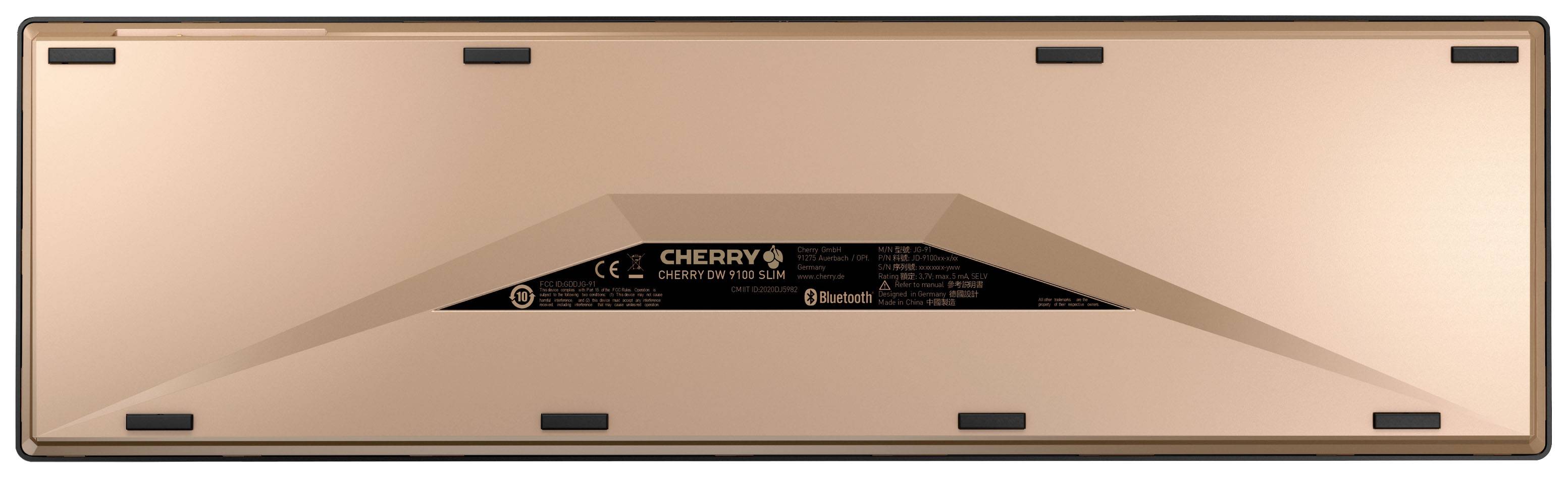 CHERRY JD-9100CH-2 Kabellos, Funk Tastatur, Maus-Set Schweiz, QWERTZ Schwarz