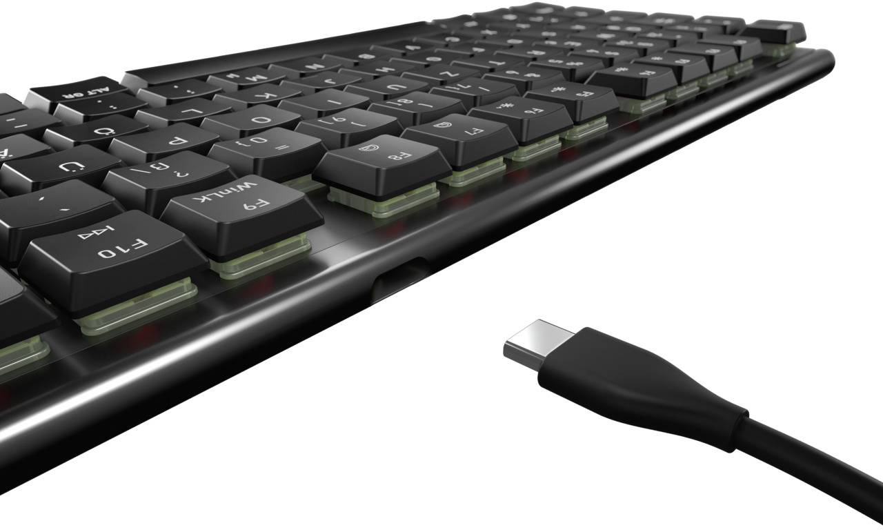 CHERRY G8A-25010LVBDE-2 Kabelgebunden Gaming-Tastatur Deutsch, QWERTZ Schwarz