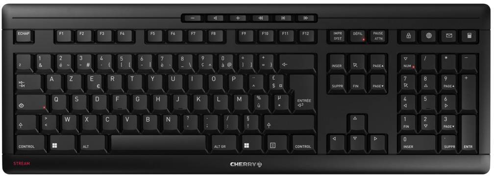 CHERRY JK-8550FR-2 Kabellos Tastatur Französisch, AZERTY Schwarz