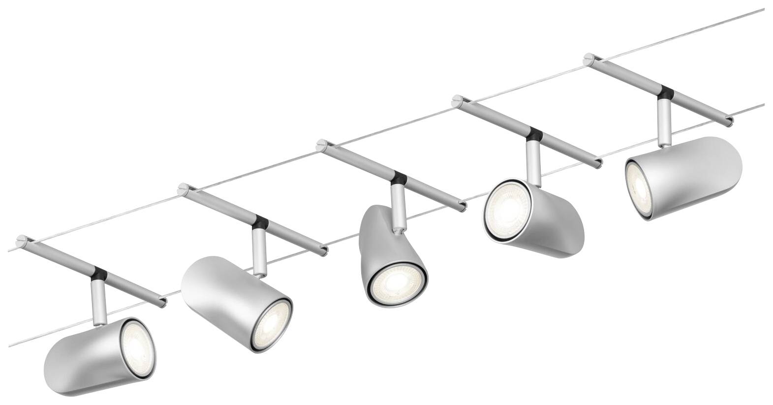 Paulmann 94465 Seil-Basissystem GU5.3 Chrom (matt), Chrom