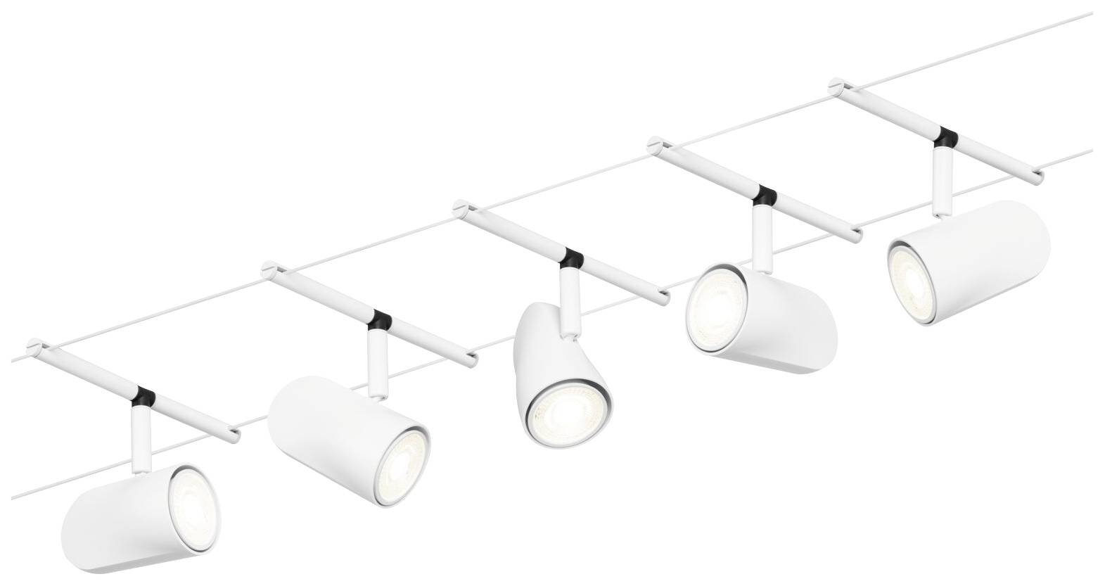 Paulmann 94467 Seil-Basissystem GU5.3 Weiß (matt), Chrom