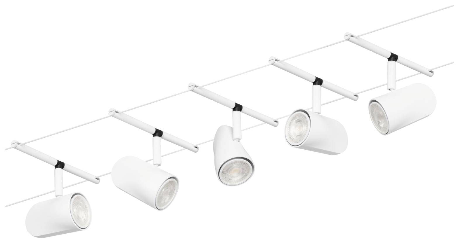 Paulmann 94467 Seil-Basissystem GU5.3 Weiß (matt), Chrom