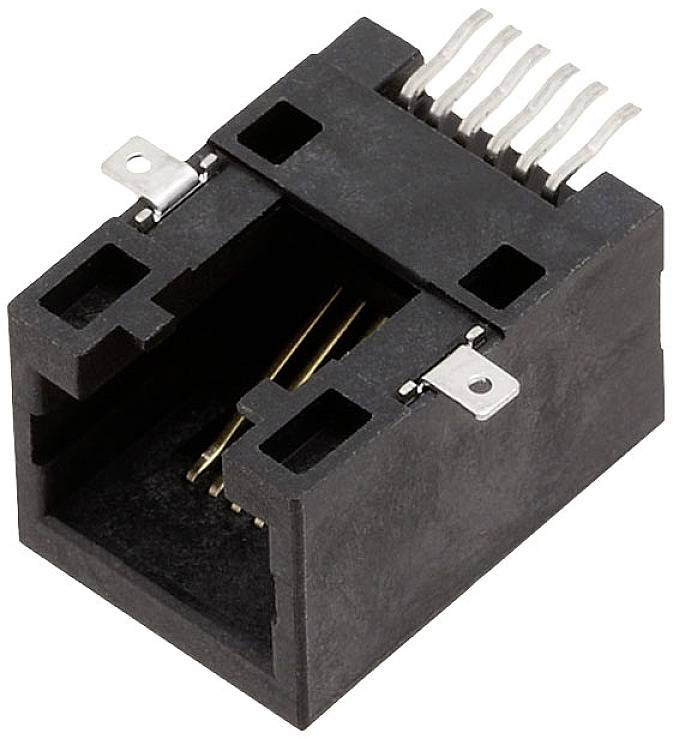 Encitech RJJU-66-141-E3H-008 3253-0006-02 Buchse, Einbau horizontal Polzahl 6P6C