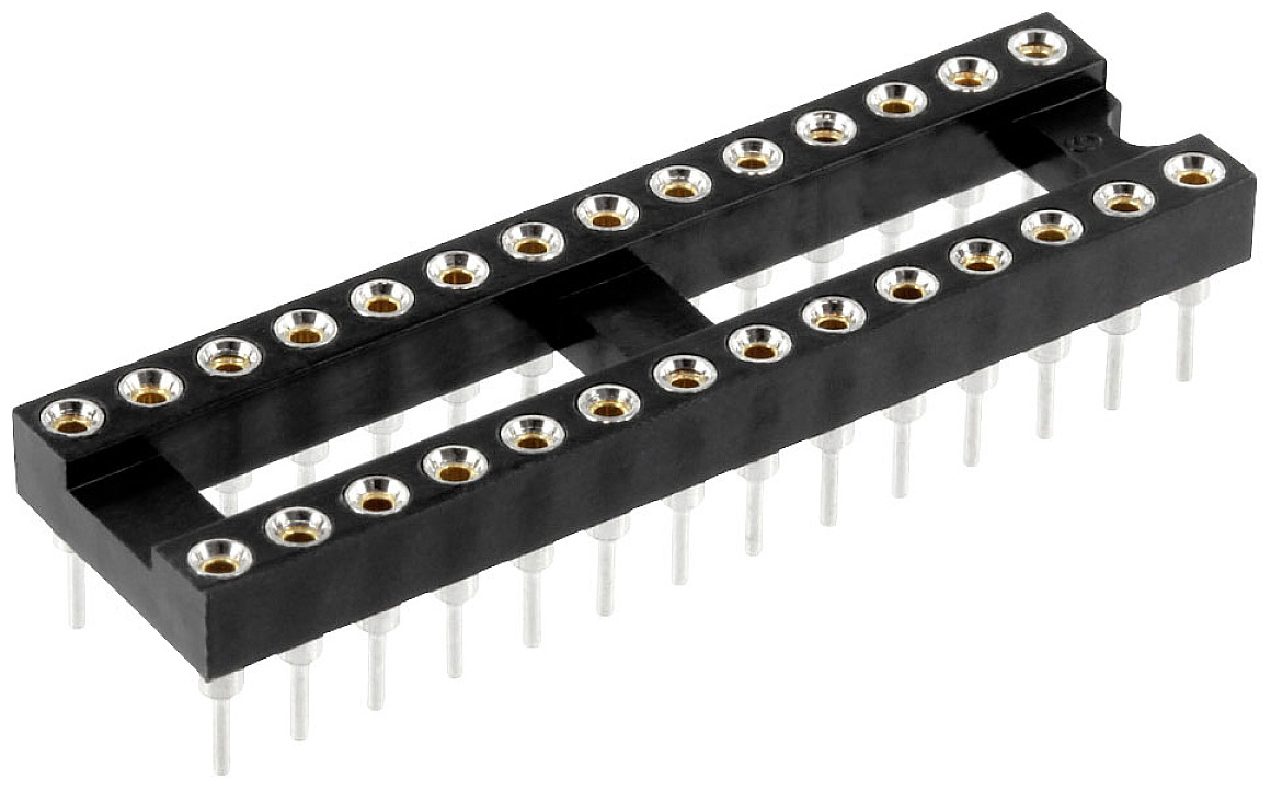 econ connect PZ28AB Support de circuits intégrés Nombre de pôles (num): 28 contacts de précision Tube