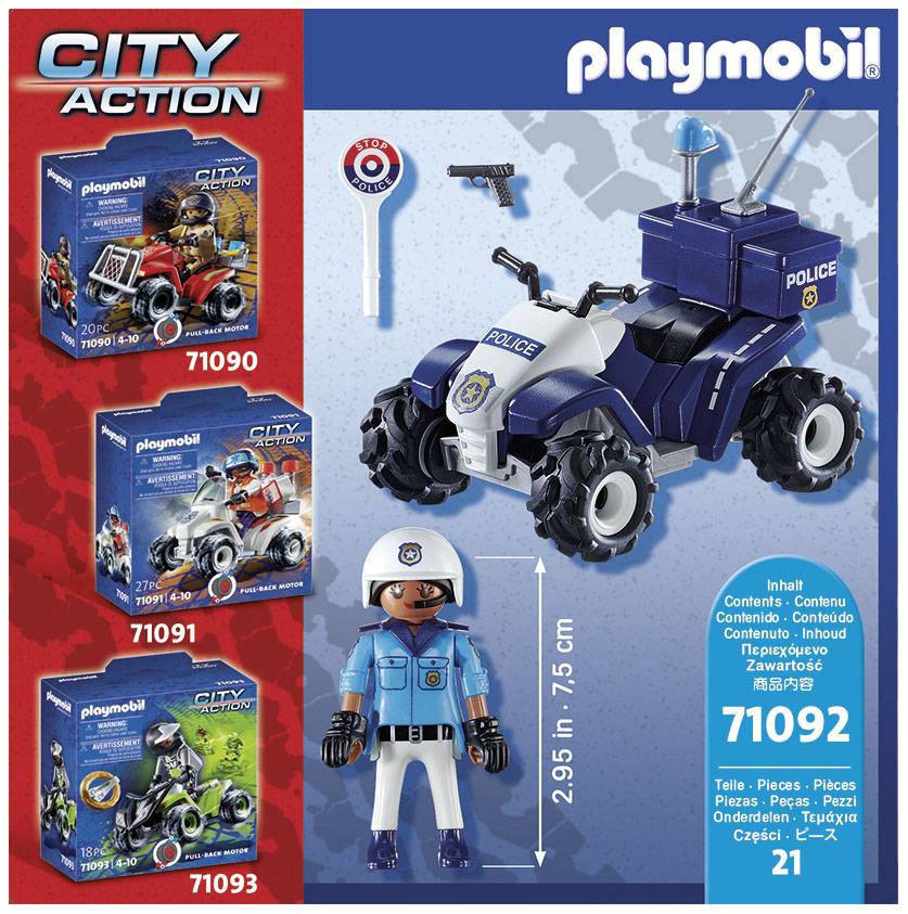 Playmobil® City Action Polizei-Speed Quad 71092