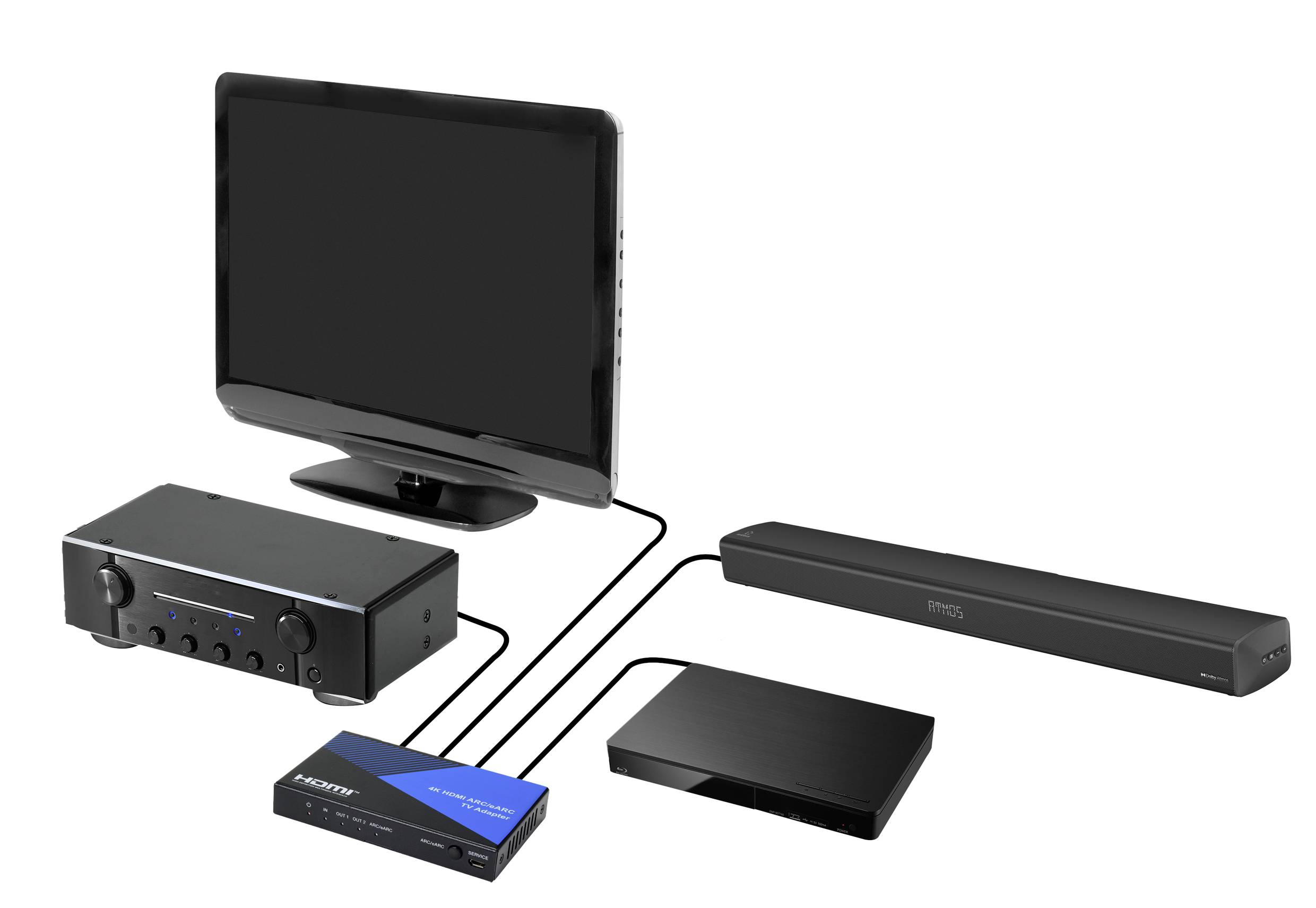 SpeaKa Professional AV Konverter SP-HDA-500 [HDMI - HDMI] 3840 x 2160 Pixel