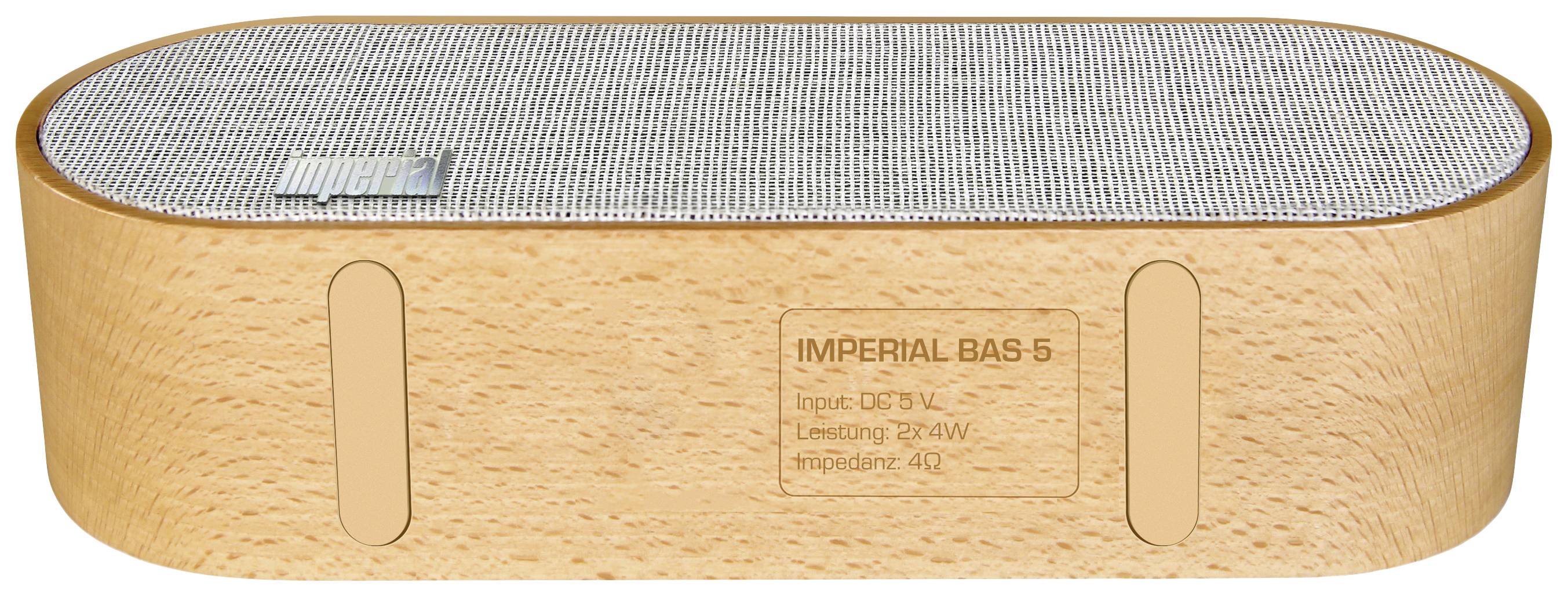 Imperial BAS 5 Bluetooth® Lautsprecher Braun, Grau