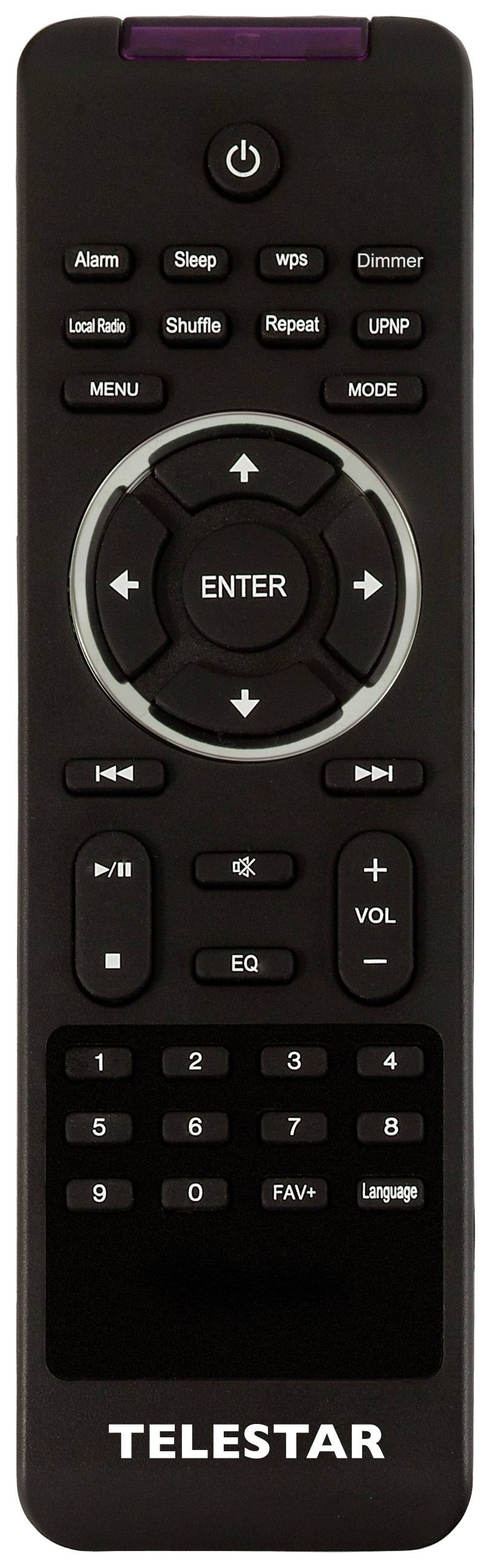 Telestar IR 200 (weiß) Internet Tischradio Internet, DAB+, UKW WLAN, LAN, AUX, USB Inkl. Fernbedienung Weiß