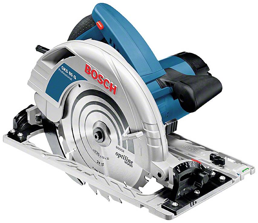 Bosch Professional GKS 85 G + FSN 1400 Handkreissäge Schnitttiefe max. (90°) 85 mm inkl. Koffer 2200 W