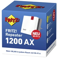 AVM WLAN Repeater FRITZ!Repeater 1200 AX 20002974 3000 MBit/s Mesh-fähig AVM WLAN Repeater FRITZ!Repeater 1200 AX 20002974 3000 MBit/s Mesh-fähig