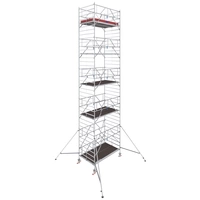 Krause 787088 FahrGerüst Aluminium Rollgerüst fahrbar Arbeitshöhe (max.): 11.30m Silber 436kg Krause 787088 FahrGerüst Aluminium Rollgerüst fahrbar Arbeitshöhe (max.): 11.30m Silber 436kg