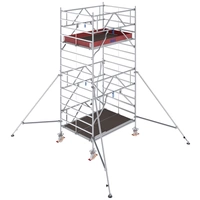 Krause 786029 FahrGerüst Aluminium Rollgerüst fahrbar Arbeitshöhe (max.): 5.30m Silber 200kg Krause 786029 FahrGerüst Aluminium Rollgerüst fahrbar Arbeitshöhe (max.): 5.30m Silber 200kg