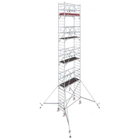 Krause 776075 FahrGerüst Aluminium Rollgerüst fahrbar Arbeitshöhe (max.): 10.30m Silber 250.5kg Krause 776075 FahrGerüst Aluminium Rollgerüst fahrbar Arbeitshöhe (max.): 10.30m Silber 250.5kg