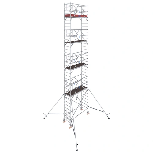 Krause 776075 FahrGerüst Aluminium Rollgerüst fahrbar Arbeitshöhe (max.): 10.30m Silber 250.5kg Krause 776075 FahrGerüst Aluminium Rollgerüst fahrbar Arbeitshöhe (max.): 10.30m Silber 250.5kg