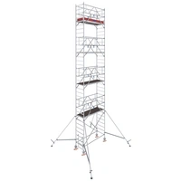 Krause 776075 FahrGerüst Aluminium Rollgerüst fahrbar Arbeitshöhe (max.): 10.30m Silber 250.5kg Krause 776075 FahrGerüst Aluminium Rollgerüst fahrbar Arbeitshöhe (max.): 10.30m Silber 250.5kg