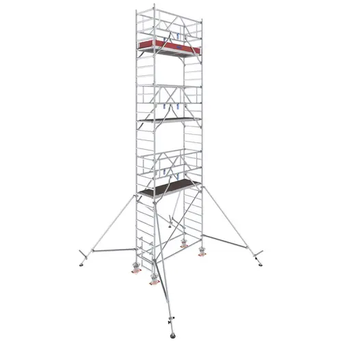 Krause 776051 FahrGerüst Aluminium Rollgerüst fahrbar Arbeitshöhe (max.): 8.30m Silber 205kg Krause 776051 FahrGerüst Aluminium Rollgerüst fahrbar Arbeitshöhe (max.): 8.30m Silber 205kg