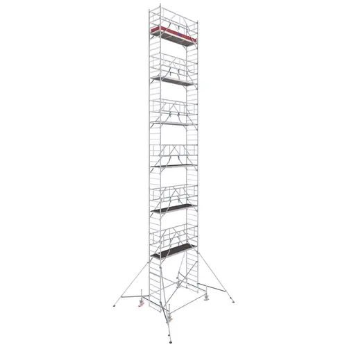 Krause 774118 FahrGerüst Aluminium Rollgerüst fahrbar Arbeitshöhe (max.): 14.50m Silber 389.5kg Krause 774118 FahrGerüst Aluminium Rollgerüst fahrbar Arbeitshöhe (max.): 14.50m Silber 389.5kg