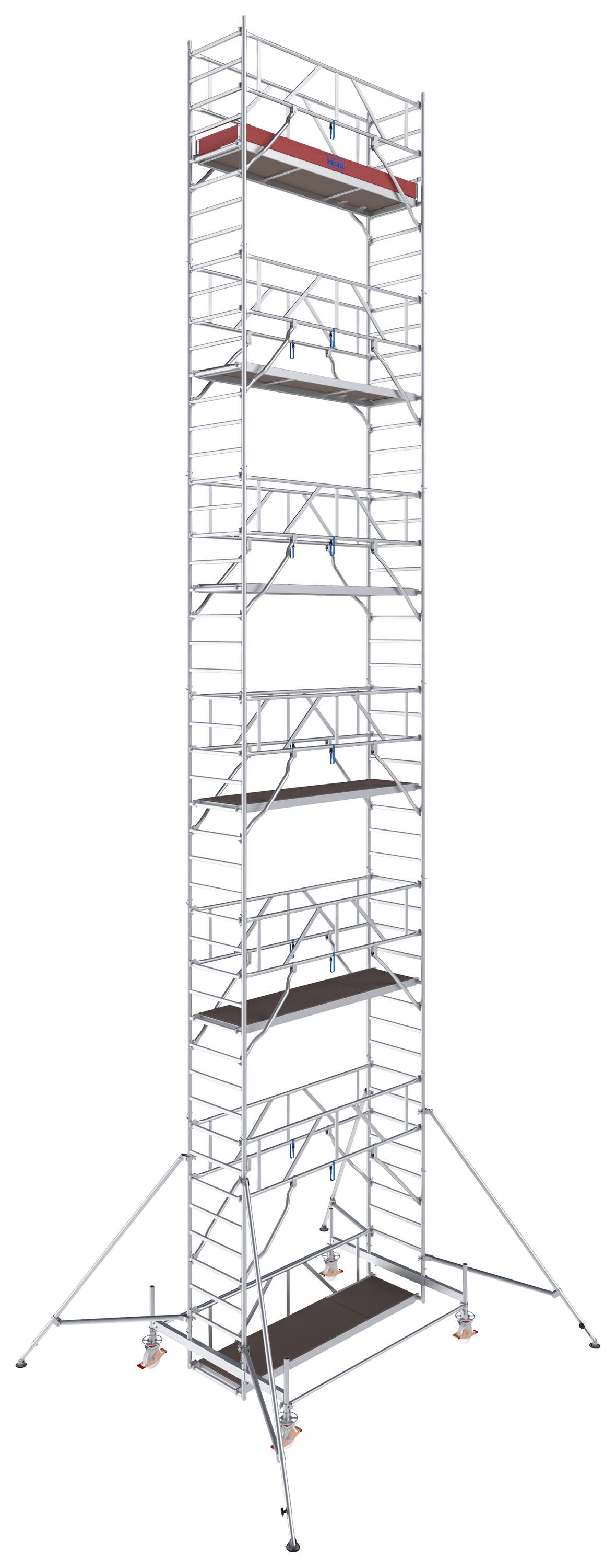 Krause 774101 FahrGerüst Aluminium Rollgerüst fahrbar Arbeitshöhe (max.): 13.50m Silber 381kg