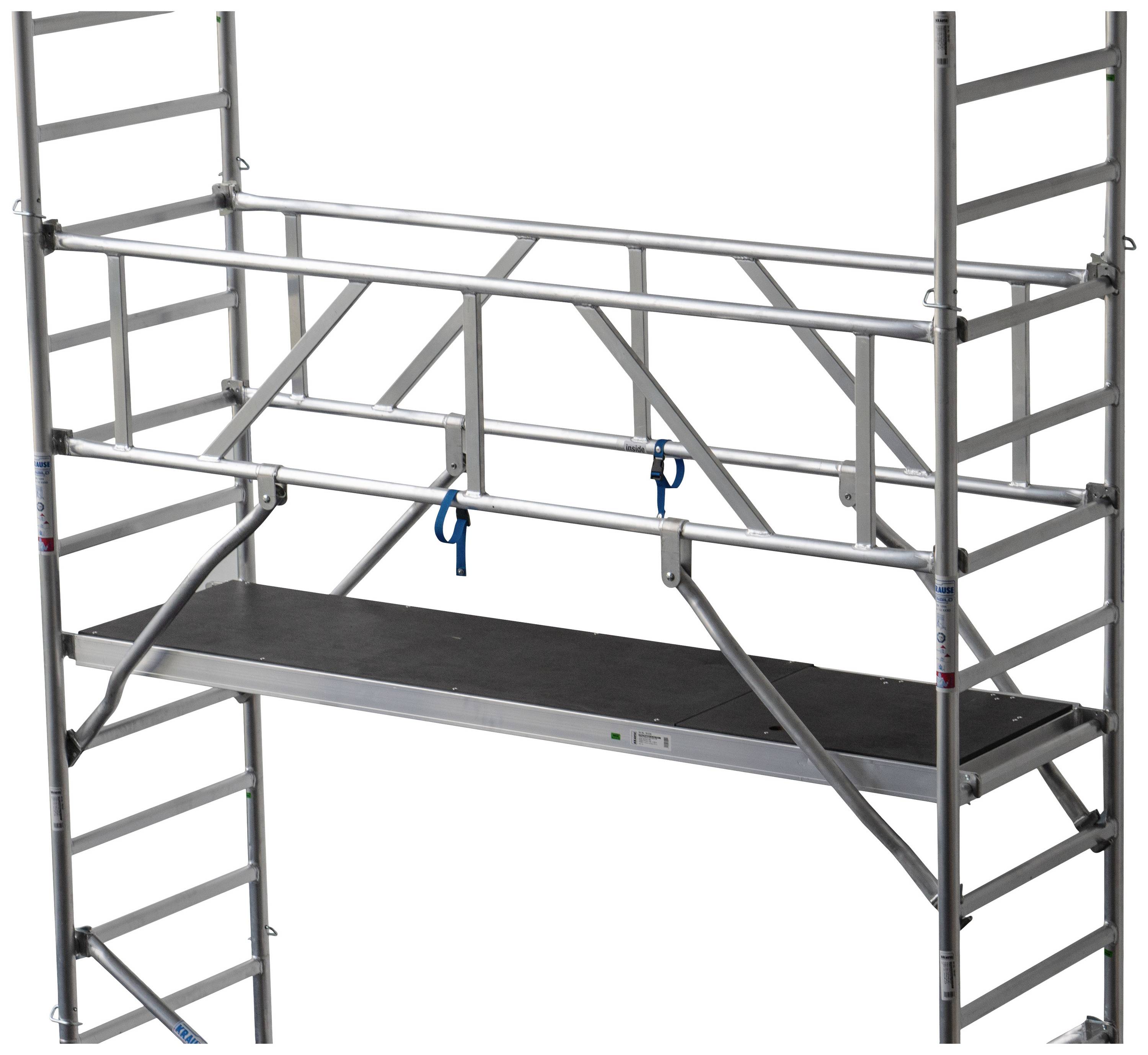 Krause 774040 FahrGerüst Aluminium Rollgerüst fahrbar Arbeitshöhe (max.): 7.50m Silber 229kg