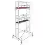 Krause 774033 FahrGerüst Aluminium Rollgerüst fahrbar Arbeitshöhe (max.): 6.50m Silber 178.5kg Krause 774033 FahrGerüst Aluminium Rollgerüst fahrbar Arbeitshöhe (max.): 6.50m Silber 178.5kg