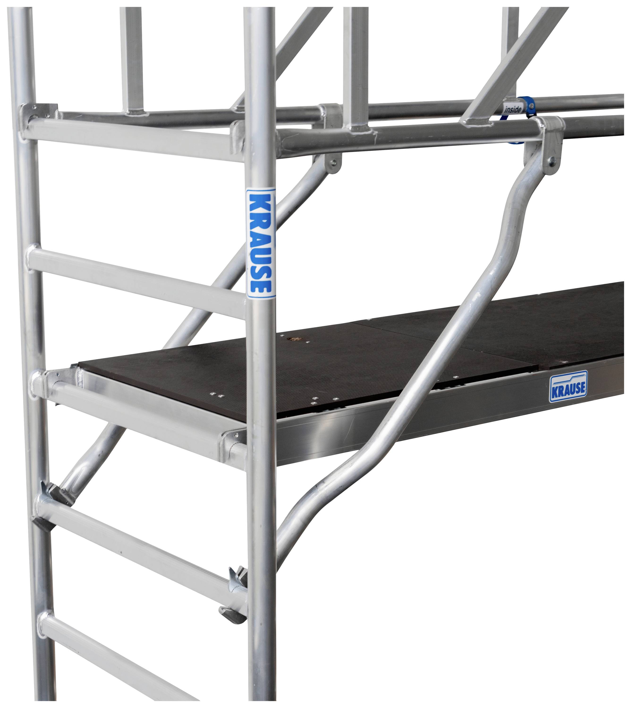 Krause 773050 FahrGerüst Aluminium Rollgerüst fahrbar Arbeitshöhe (max.): 8.50m Silber 216.5kg