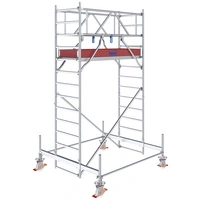 Krause 773012 FahrGerüst Aluminium Rollgerüst fahrbar Arbeitshöhe (max.): 4.50m Silber 121kg Krause 773012 FahrGerüst Aluminium Rollgerüst fahrbar Arbeitshöhe (max.): 4.50m Silber 121kg