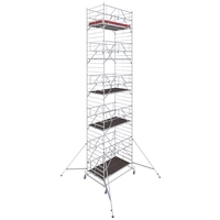 Krause 782090 FahrGerüst Aluminium Rollgerüst fahrbar Arbeitshöhe (max.): 11.40m Silber 455kg Krause 782090 FahrGerüst Aluminium Rollgerüst fahrbar Arbeitshöhe (max.): 11.40m Silber 455kg
