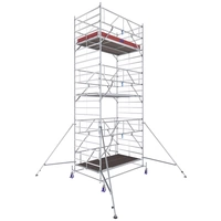 Krause 782052 FahrGerüst Aluminium Rollgerüst fahrbar Arbeitshöhe (max.): 7.40m Silber 310.5kg Krause 782052 FahrGerüst Aluminium Rollgerüst fahrbar Arbeitshöhe (max.): 7.40m Silber 310.5kg