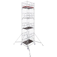 Krause 781079 FahrGerüst Aluminium Rollgerüst fahrbar Arbeitshöhe (max.): 9.40m Silber 346.5kg Krause 781079 FahrGerüst Aluminium Rollgerüst fahrbar Arbeitshöhe (max.): 9.40m Silber 346.5kg