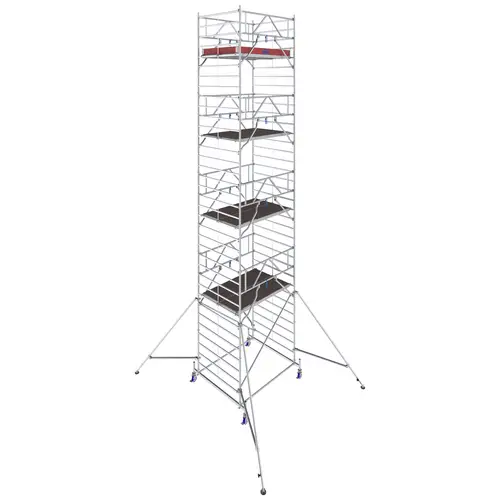 Krause 781079 FahrGerüst Aluminium Rollgerüst fahrbar Arbeitshöhe (max.): 9.40m Silber 346.5kg Krause 781079 FahrGerüst Aluminium Rollgerüst fahrbar Arbeitshöhe (max.): 9.40m Silber 346.5kg