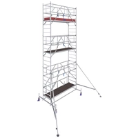 Krause 772053 FahrGerüst Aluminium Rollgerüst fahrbar Arbeitshöhe (max.): 7.40m Silber 212.5kg Krause 772053 FahrGerüst Aluminium Rollgerüst fahrbar Arbeitshöhe (max.): 7.40m Silber 212.5kg
