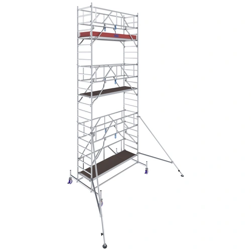 Krause 772053 FahrGerüst Aluminium Rollgerüst fahrbar Arbeitshöhe (max.): 7.40m Silber 212.5kg Krause 772053 FahrGerüst Aluminium Rollgerüst fahrbar Arbeitshöhe (max.): 7.40m Silber 212.5kg