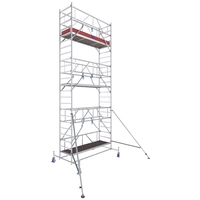 Krause 772053 FahrGerüst Aluminium Rollgerüst fahrbar Arbeitshöhe (max.): 7.40m Silber 212.5kg Krause 772053 FahrGerüst Aluminium Rollgerüst fahrbar Arbeitshöhe (max.): 7.40m Silber 212.5kg