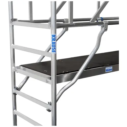 Krause 772053 FahrGerüst Aluminium Rollgerüst fahrbar Arbeitshöhe (max.): 7.40m Silber 212.5kg Krause 772053 FahrGerüst Aluminium Rollgerüst fahrbar Arbeitshöhe (max.): 7.40m Silber 212.5kg