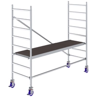 Krause 772015 FahrGerüst Aluminium Rollgerüst fahrbar Arbeitshöhe (max.): 3m Silber 54.4kg Krause 772015 FahrGerüst Aluminium Rollgerüst fahrbar Arbeitshöhe (max.): 3m Silber 54.4kg