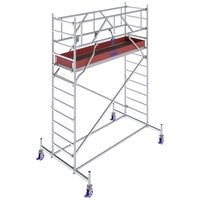 Krause 772015 FahrGerüst Aluminium Rollgerüst fahrbar Arbeitshöhe (max.): 3m Silber 54.4kg Krause 772015 FahrGerüst Aluminium Rollgerüst fahrbar Arbeitshöhe (max.): 3m Silber 54.4kg