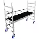Krause 942104 FahrGerüst Aluminium Faltgerüst fahrbar, faltbar Arbeitshöhe (max.): 2.90m Silber 39kg Krause 942104 FahrGerüst Aluminium Faltgerüst fahrbar, faltbar Arbeitshöhe (max.): 2.90m Silber 39kg