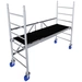 Krause 942104 FahrGerüst Aluminium Faltgerüst fahrbar, faltbar Arbeitshöhe (max.): 2.90m Silber 39kg Krause 942104 FahrGerüst Aluminium Faltgerüst fahrbar, faltbar Arbeitshöhe (max.): 2.90m Silber 39kg