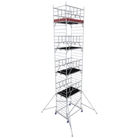 Krause 945174 FahrGerüst Aluminium Rollgerüst fahrbar Arbeitshöhe (max.): 10.30m Silber 287.60kg Krause 945174 FahrGerüst Aluminium Rollgerüst fahrbar Arbeitshöhe (max.): 10.30m Silber 287.60kg