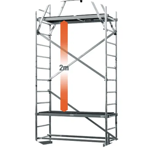 Krause 710123 Gerüstaufstockung Aluminium Gerüst 1. Aufstockung Arbeitshöhe (max.): 5.00m Silber 36.9kg Krause 710123 Gerüstaufstockung Aluminium Gerüst 1. Aufstockung Arbeitshöhe (max.): 5.00m Silber 36.9kg