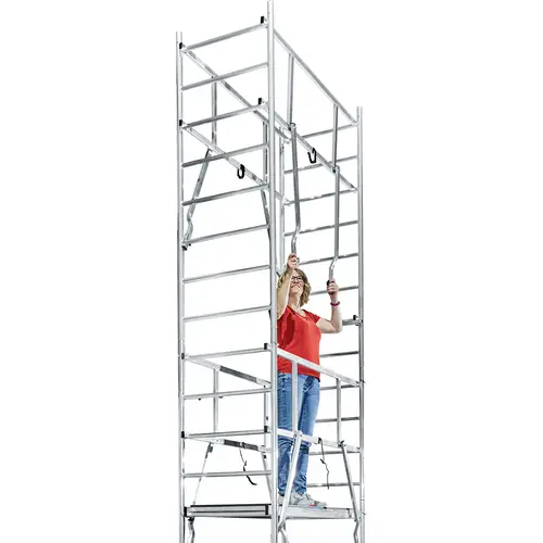 Krause 710123 Gerüstaufstockung Aluminium Gerüst 1. Aufstockung Arbeitshöhe (max.): 5.00m Silber 36.9kg Krause 710123 Gerüstaufstockung Aluminium Gerüst 1. Aufstockung Arbeitshöhe (max.): 5.00m Silber 36.9kg
