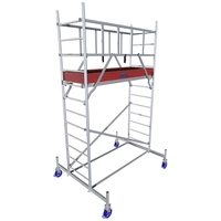 Krause 940117 FahrGerüst Aluminium Rollgerüst fahrbar Arbeitshöhe (max.): 4.30m Silber 89kg Krause 940117 FahrGerüst Aluminium Rollgerüst fahrbar Arbeitshöhe (max.): 4.30m Silber 89kg