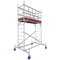 Krause 940117 FahrGerüst Aluminium Rollgerüst fahrbar Arbeitshöhe (max.): 4.30m Silber 89kg Krause 940117 FahrGerüst Aluminium Rollgerüst fahrbar Arbeitshöhe (max.): 4.30m Silber 89kg
