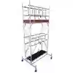 Krause 940124 FahrGerüst Aluminium Rollgerüst fahrbar Arbeitshöhe (max.): 5.30m Silber 115kg Krause 940124 FahrGerüst Aluminium Rollgerüst fahrbar Arbeitshöhe (max.): 5.30m Silber 115kg