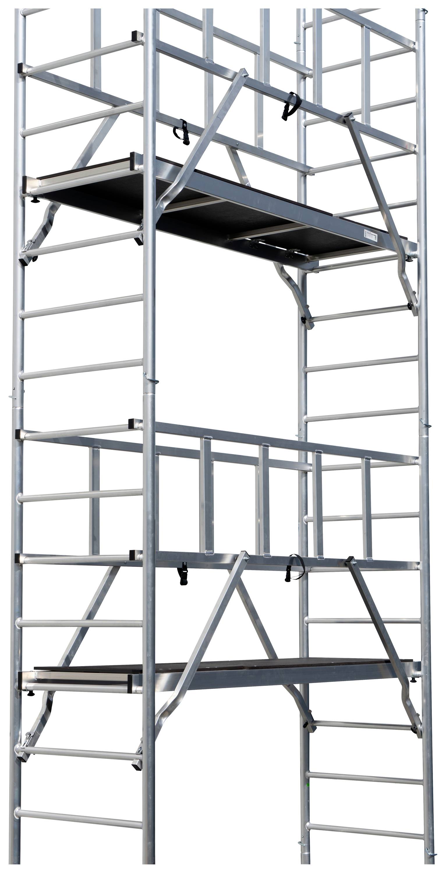 Krause 940186 FahrGerüst Aluminium Rollgerüst fahrbar Arbeitshöhe (max.): 11.30m Silber 237kg