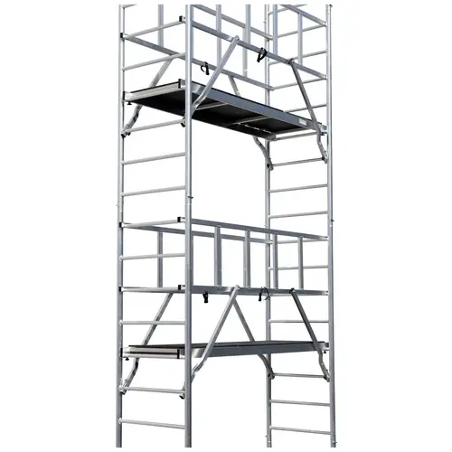 Krause 940186 FahrGerüst Aluminium Rollgerüst fahrbar Arbeitshöhe (max.): 11.30m Silber 237kg Krause 940186 FahrGerüst Aluminium Rollgerüst fahrbar Arbeitshöhe (max.): 11.30m Silber 237kg