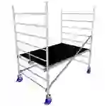Krause 945105 FahrGerüst Aluminium Rollgerüst fahrbar Arbeitshöhe (max.): 2.90m Silber 60.40kg Krause 945105 FahrGerüst Aluminium Rollgerüst fahrbar Arbeitshöhe (max.): 2.90m Silber 60.40kg