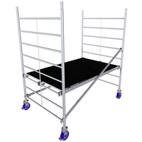 Krause 945105 FahrGerüst Aluminium Rollgerüst fahrbar Arbeitshöhe (max.): 2.90m Silber 60.40kg Krause 945105 FahrGerüst Aluminium Rollgerüst fahrbar Arbeitshöhe (max.): 2.90m Silber 60.40kg
