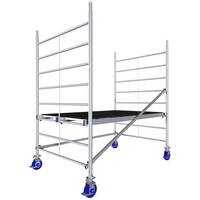 Krause 945105 FahrGerüst Aluminium Rollgerüst fahrbar Arbeitshöhe (max.): 2.90m Silber 60.40kg Krause 945105 FahrGerüst Aluminium Rollgerüst fahrbar Arbeitshöhe (max.): 2.90m Silber 60.40kg