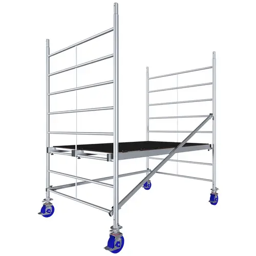 Krause 945105 FahrGerüst Aluminium Rollgerüst fahrbar Arbeitshöhe (max.): 2.90m Silber 60.40kg Krause 945105 FahrGerüst Aluminium Rollgerüst fahrbar Arbeitshöhe (max.): 2.90m Silber 60.40kg